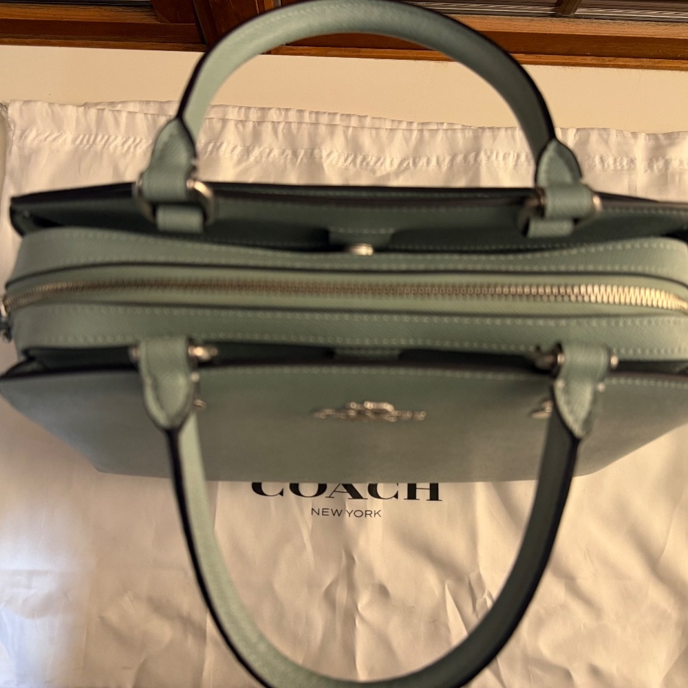 🌸 NEW 🌸 Tiffany Blue Coach Lillie Satchel/Crossbody - Picture 6 of 7
